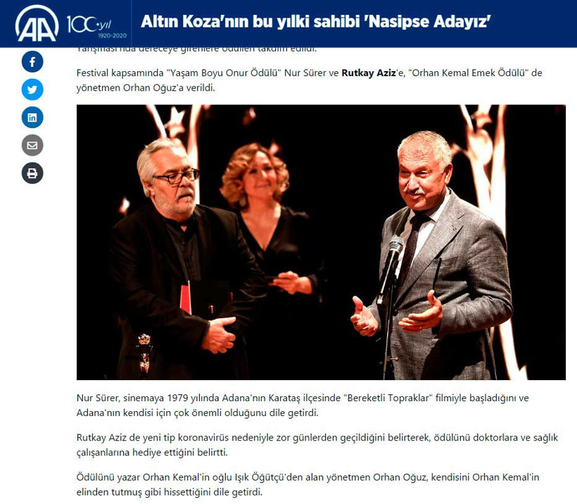 Anadolu Ajansı'ndan Rutkay Aziz'e TTB sansürü - Resim : 1