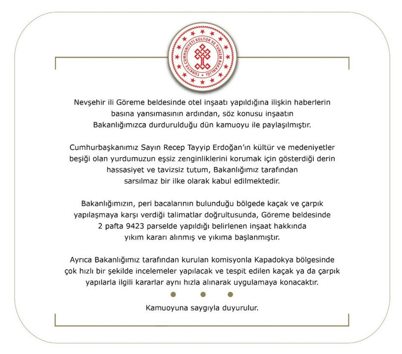 Peri Bacaları'ndaki inşaatta yıkım başladı - Resim : 1