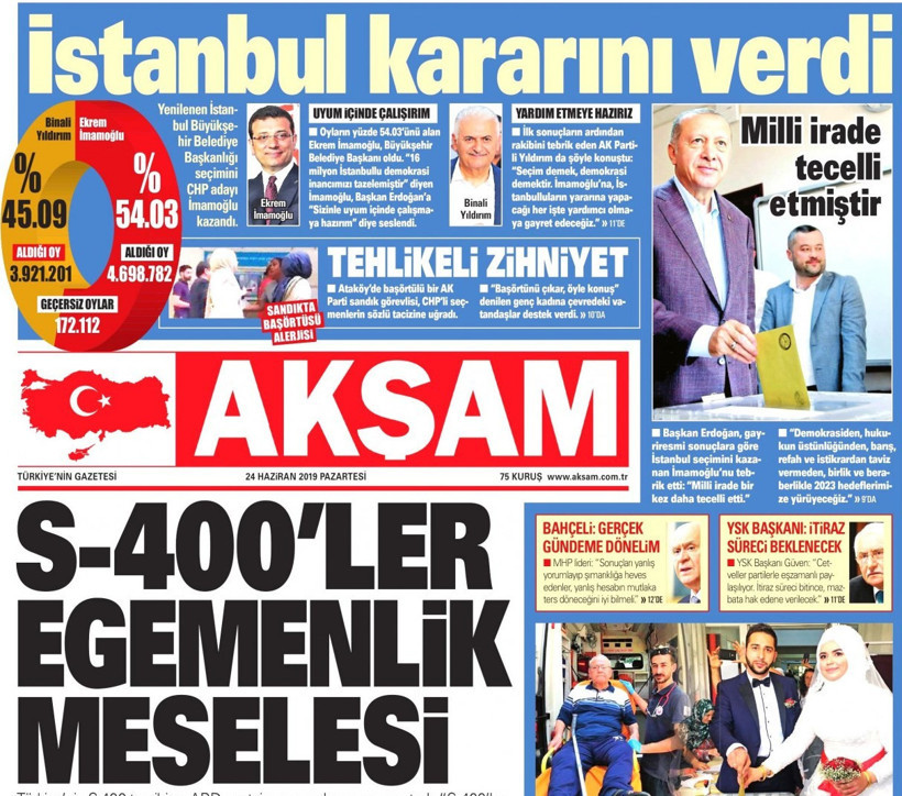 İktidar gazeteleri İmamoğlu'nun zaferini nasıl gördü? - Resim : 2