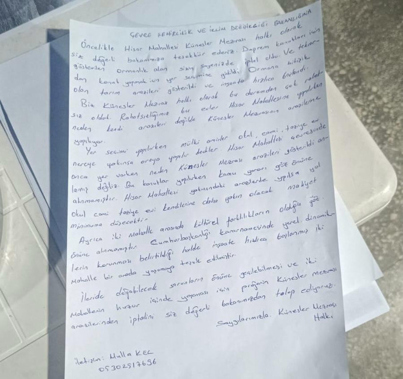 Topraklarına el konulmuştu...Künesler halkı Bakan Kurum ile görüştü - Resim : 1