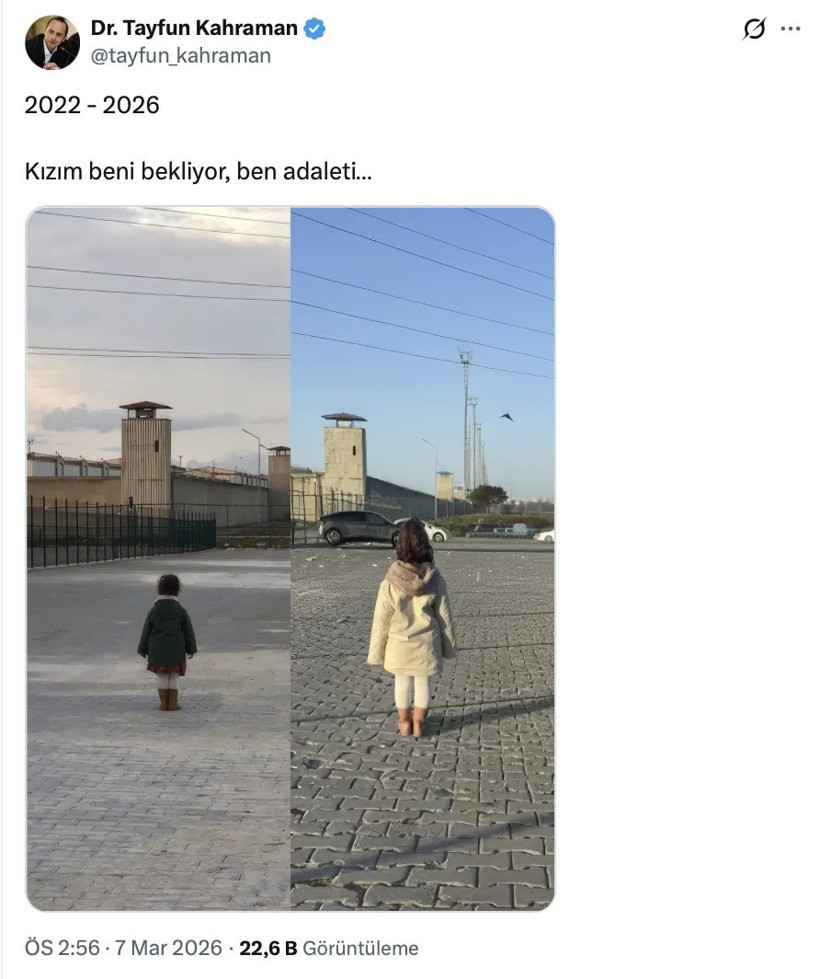Tayfun Kahraman: Kızım beni bekliyor, ben adaleti - Resim : 1
