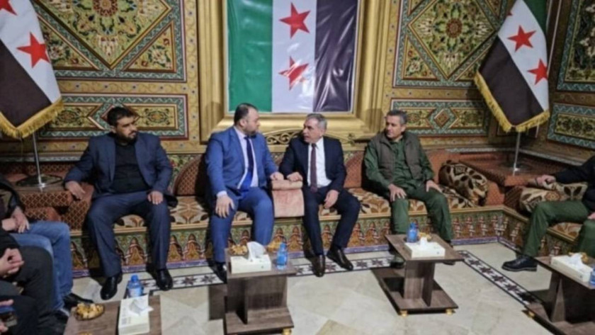 Şam'dan Haseke Valisine ziyaret