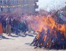 İlk Newroz ateşi Lice'de yakıldı