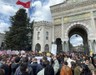 İstanbul Üniversitesi'nde İmamoğlu'na destek eylemi